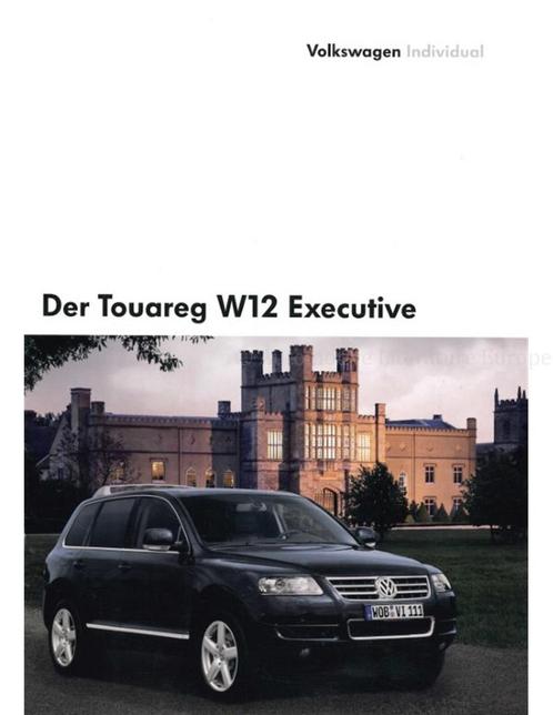 2005 VOLKSWAGEN TOUAREG W12 EXECUTIVE BROCHURE DUITS, Boeken, Auto's | Folders en Tijdschriften, Ophalen of Verzenden