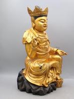 Figuur - Padmasambhava - Verguld hout - China (Zonder, Antiek en Kunst