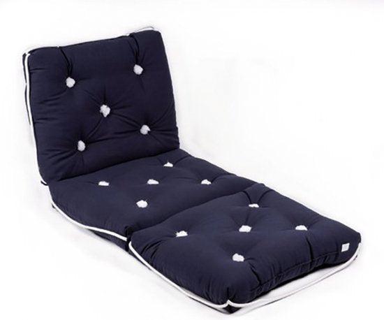 2dekans | Protecq Bootkussen Kapok - Navy - Driedubbel, Tuin en Terras, Overige Tuin en Terras, Ophalen of Verzenden