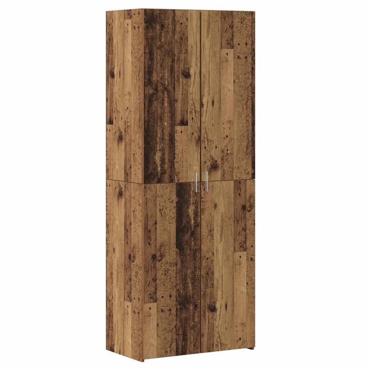 vidaXL Highboard Oud hout 70 x 42.5 x 185 cm Bewerkt hout, Huis en Inrichting, Kasten | Dressoirs, Nieuw, Verzenden