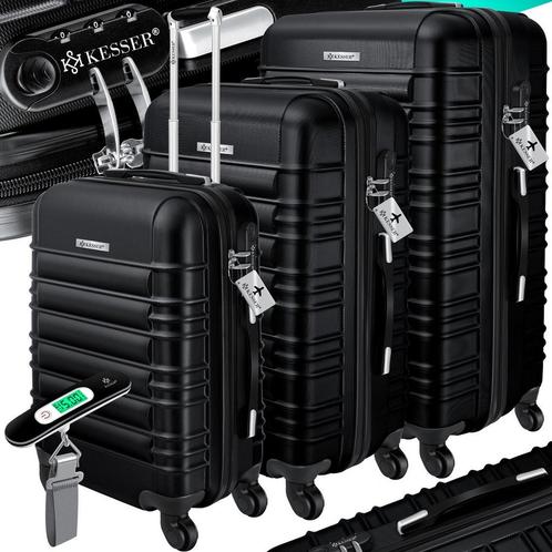 3 delige kofferset - met wielen -  hardcase - 3 koffers -, Handtassen en Accessoires, Koffers, Verzenden