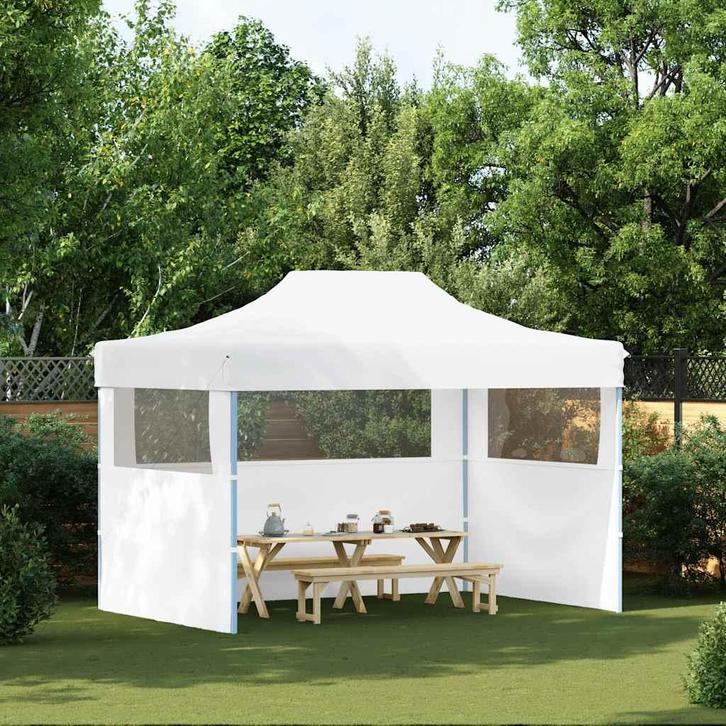 vidaXL Partytent met 3 zijwanden inklapbaar 280x410x315 cm, Tuin en Terras, Partytenten, Nieuw, Verzenden