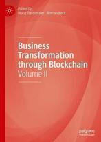 Business Transformation through Blockchain 9783319990576, Livres, Verzenden