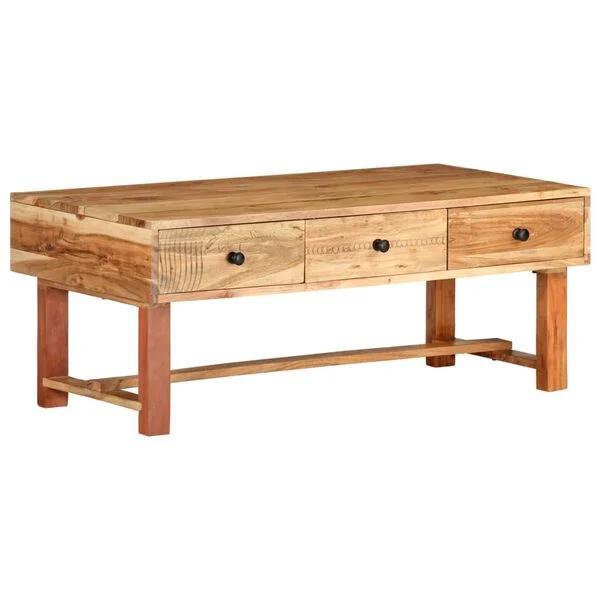 Massieve Acacia Tafel 100cm | Tweede Kansje | OP = OP, Antiek en Kunst, Antiek | Meubels | Tafels, Verzenden