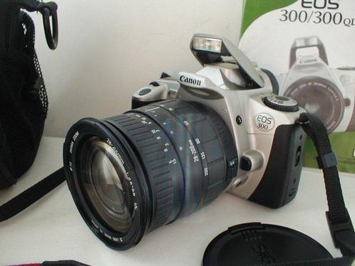 Canon EOS 300 + EF Sigma 28-200mm Appareil photo reflex, Audio, Tv en Foto, Fotocamera's Analoog