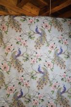 300x280 cm! Art Nouveau-stof met pauwen en bloemen -