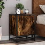 vidaXL Nachtkastje 40x31x50 cm bewerkt hout en metaal, Huis en Inrichting, Slaapkamer | Nachtkastjes, Verzenden, Nieuw