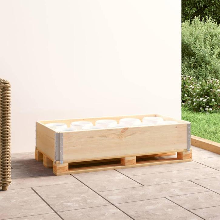 vidaXL Palletopzetrand 50x100 cm massief grenenhout, Articles professionnels, Stock & Retail | Emballage & Expédition, Envoi