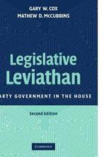 Legislative Leviathan: Party Government in the House, Cox,, Livres, Cox, Gary W., Verzenden