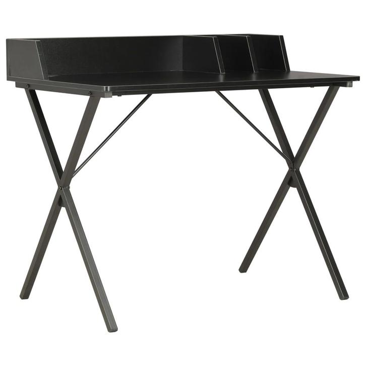 vidaXL Bureau 80x50x84 cm zwart, Huis en Inrichting, Bureaus, Nieuw, Verzenden