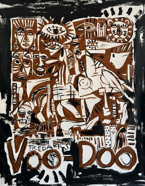 Freda People (1988-1990) - Voodoo Collection XXL, Antiek en Kunst, Kunst | Schilderijen | Modern