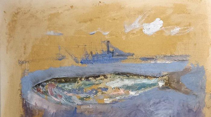 GONZHO - Enemigos a la vista (No reserve), Antiek en Kunst, Kunst | Schilderijen | Modern