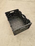 Klapkrat Kunststof 600x400x233 zwart geperforeerd, Zakelijke goederen, Landbouw | Werktuigen, Ophalen of Verzenden