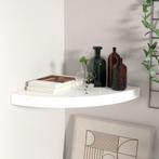 vidaXL Hoekschap zwevend 35x35x3,8 cm MDF hoogglans wit, Verzenden, Nieuw