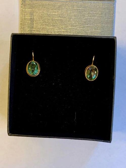 Boucles doreilles - 14 carats Or jaune - 3.16ct. tw., Handtassen en Accessoires, Oorbellen