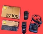 Nikon D7100+AF-S Nikkor 16-85mm f3.5-5.6G ED VR + SB910, Audio, Tv en Foto, Fotocamera's Digitaal, Nieuw