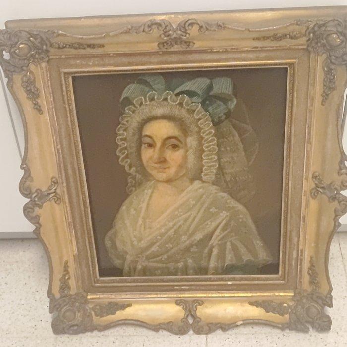 Europese school (XIX) - Dames portret, Antiek en Kunst, Kunst | Schilderijen | Klassiek