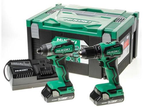 Veiling - Hikoki combopack boor-schroefmachine en slagschroe, Doe-het-zelf en Bouw, Gereedschap | Boormachines