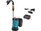 GARDENA 2000/2 - Accu Regentonpomp - 18V P4A met timer en, Verzenden, Zo goed als nieuw