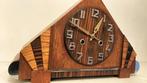 Amsterdamse School klok - Art Deco Messing, Eiken-Coromandel, Antiek en Kunst