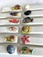 Exclusieve keramische bestekleggers versierd met vissen en, Antiek en Kunst