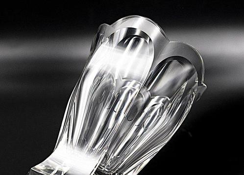 Moser Art deco Faceted Crystal Glass Vase 1920 - Vase -, Antiek en Kunst, Antiek | Glaswerk en Kristal