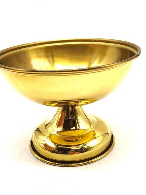Kelk - Pyx-kelk in kerkelijke stijl in goudkleurig metaal, Antiek en Kunst, Antiek | Boeken en Manuscripten