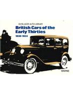 BRITISH CARS OF THE EARLY THIRTIES 1930 - 1934, Boeken, Nieuw