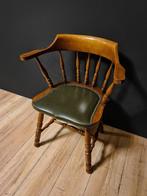 Fauteuil - Hout, Leder