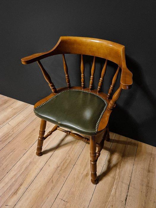 Fauteuil - Hout, Leder, Antiek en Kunst, Antiek | Overige Antiek