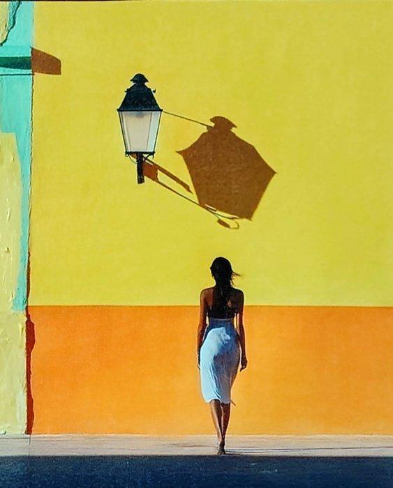 Ruggero Salvatore - La ragazza senza amore, Antiek en Kunst, Kunst | Schilderijen | Modern