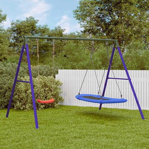 vidaXL Schommelset met schommel en nestschommel, Kinderen en Baby's, Speelgoed | Buiten | Speeltoestellen, Nieuw, Verzenden