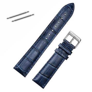 Fako® - Horlogebandje - Echt Leer - 20mm - Croco - beschikbaar voor biedingen
