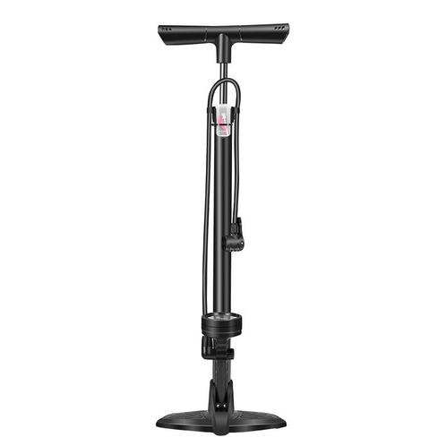 Hbs Fietspomp Met Manometer Zwart, Fietsen en Brommers, Fietsaccessoires | Overige Fietsaccessoires, Ophalen of Verzenden