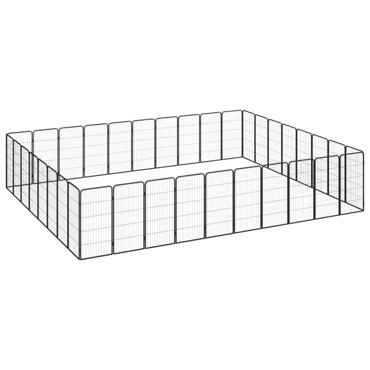 vidaXL Hondenkennel 36 panelen 50 x 100 cm gepoedercoat, Dieren en Toebehoren, Hondenbenches, Nieuw, Verzenden