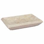 vidaXL Gootsteen 50x35x10 cm marmer crèmekleurig, Doe-het-zelf en Bouw, Sanitair, Verzenden, Nieuw