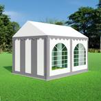 Partytent 3x4 PVC - Professional | Grijs / wit, Tuin en Terras, Verzenden, Partytent, Minder dan 4 meter, Nieuw