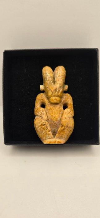 Alien Goddelijke Amulet - Hongshan Cultuur - Amulet, Antiek en Kunst, Curiosa en Brocante