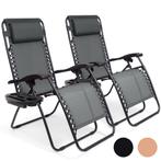 2eChoix | LifeGoods Chaises de jardin pliables - parasol, Ophalen of Verzenden, Nieuw