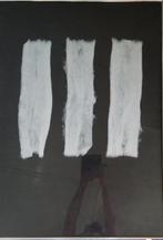 Henk Peeters (1925 - 2013) - Three rows of cotton wool on