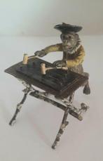 sculptuur, Macaco a tocar xilofone em bronze de Viana - 6.5, Antiek en Kunst