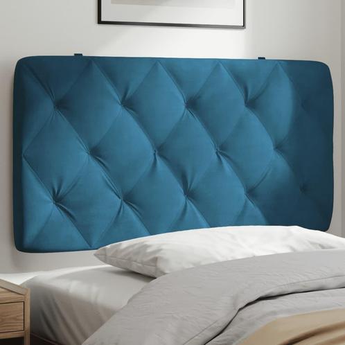 vidaXL Coussin de tête de lit bleu 100 cm velours, Huis en Inrichting, Slaapkamer | Bedden, Verzenden