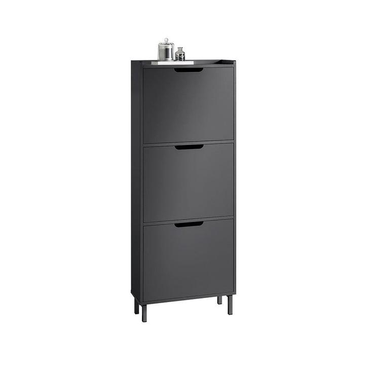 2dekans | SoBuy Schoenenkast met 3 Kleppen - 50 x 19 x 129, Huis en Inrichting, Kasten | Schoenenkasten, Ophalen of Verzenden