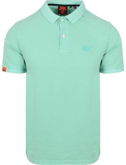 Superdry Polo Destroyed Groen maat Maat 52/54 (L) Heren, Kleding | Heren, Polo's, Groen, Nieuw, Maat 52/54 (L), Verzenden