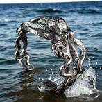 Armband van 925 zilver Volledig skelet met schedel - Octopus