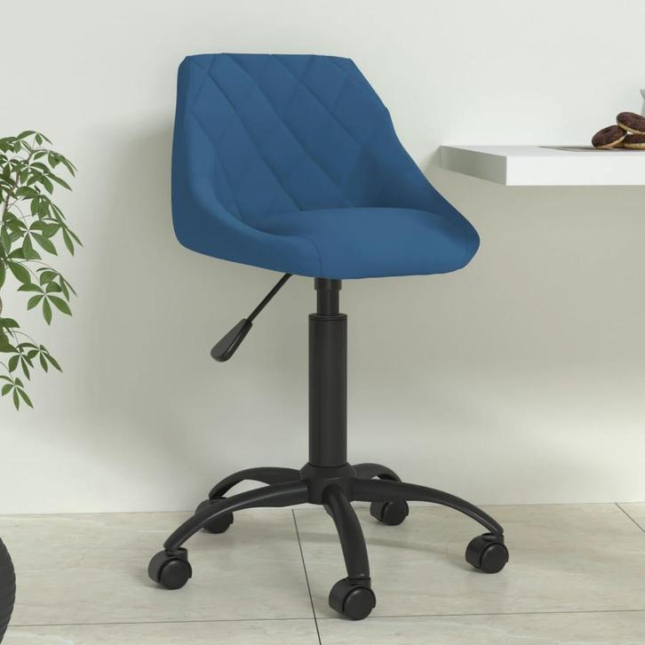 vidaXL Eetkamerstoel fluweel blauw, Huis en Inrichting, Stoelen, Nieuw, Verzenden