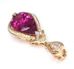Pendentif - 18 carats Or rose - 4.18ct. tw. Tourmaline -