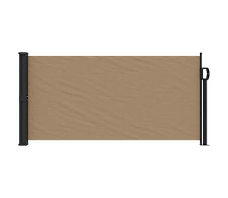 Uittrekbaar Windscherm 100x500cm Taupe | Retour Deal | 40..., Tuin en Terras, Tuinschermen, Nieuw, Staal, 100 tot 150 cm, 200 cm of meer
