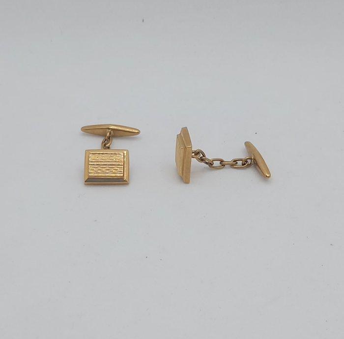 Manchetknopen - 19.2 kt. Geel goud, Handtassen en Accessoires, Antieke sieraden