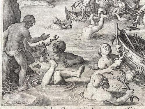 Jan Van der Straet, Stradanus (1523-1605), engraved by, Antiek en Kunst, Antiek | Overige Antiek